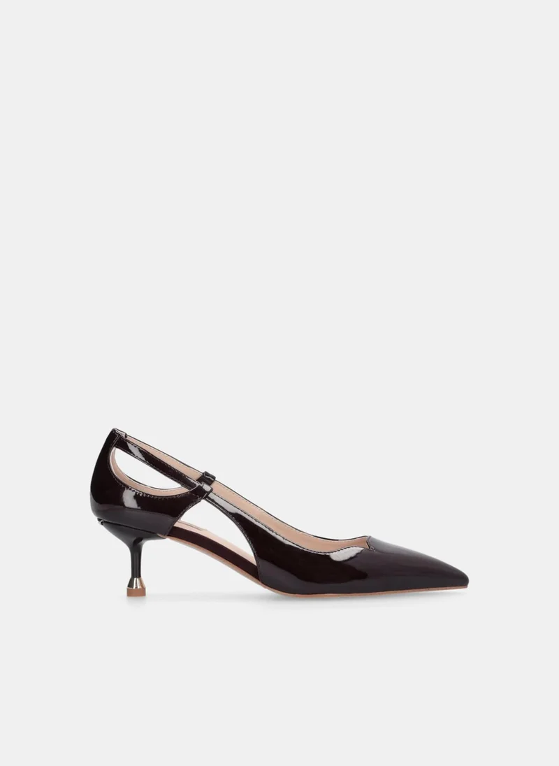 Liu Jo Patent leather court shoes with cut-out detailing